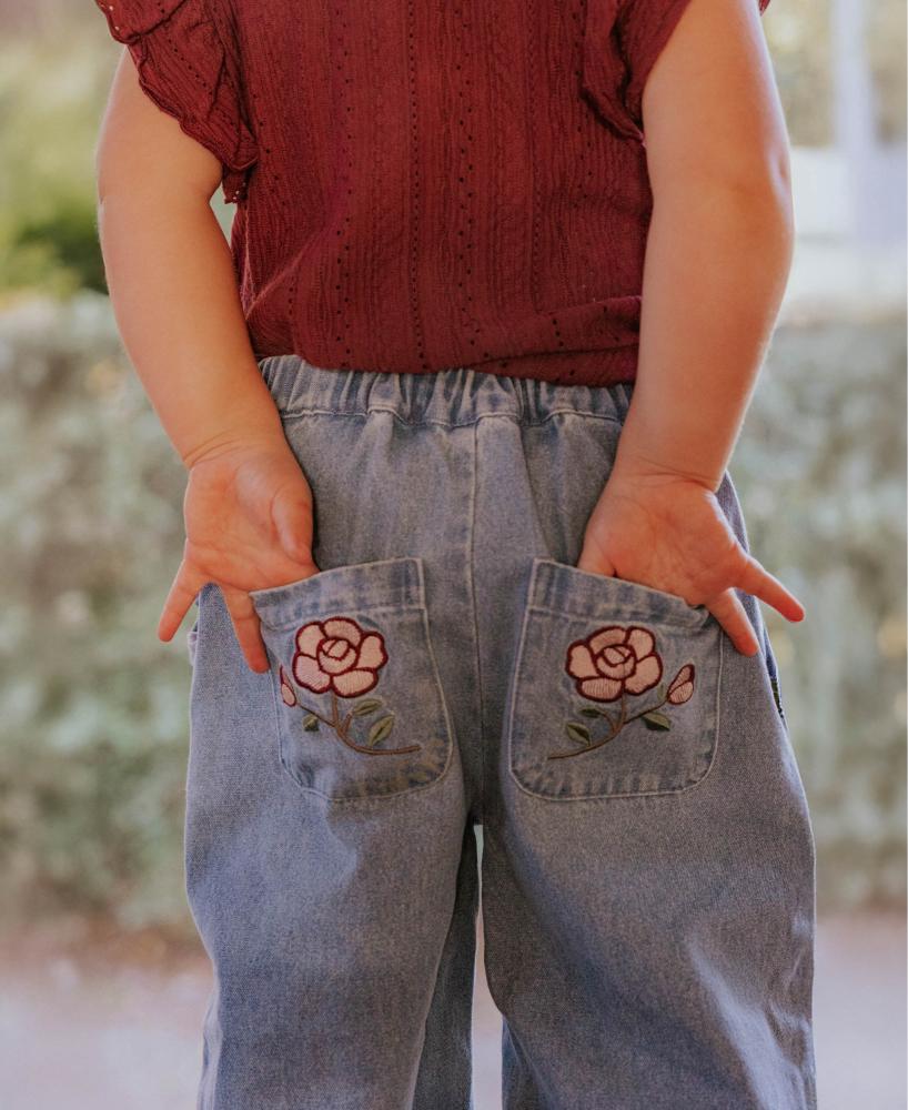 F1960 - DON ROSE PANT - MEDIUM DENIM BLUE - Extra 1