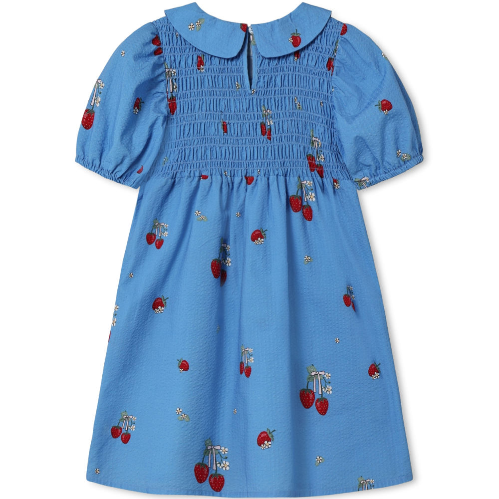 F1975 - ELMA SS DRESS - MARINA BLUE AOP - Extra 1