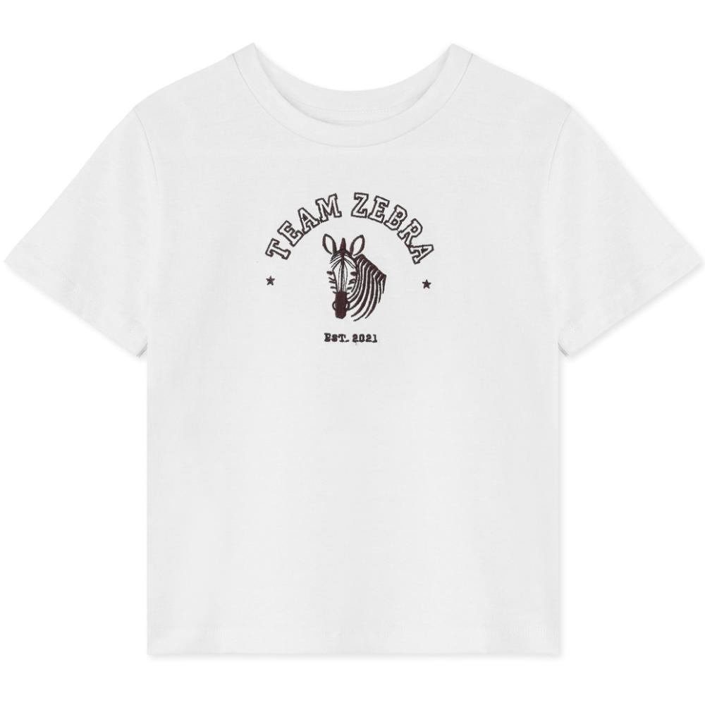 F2023 - SOMMER ZEBRA T-SHIRT - CLOUD DANCER - Main