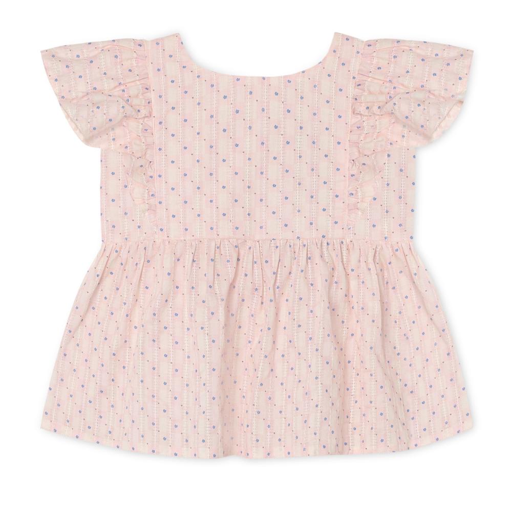 F2031 - ZORRO SL TOP - CHALK PINK CHECK AOP - Main