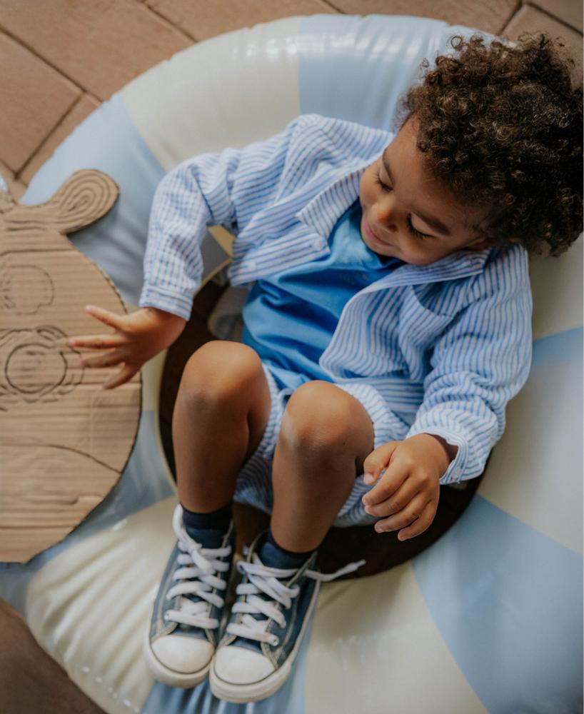 F2044 - CHA CHA LS SHIRT - MARINA STRIBED - Extra 1