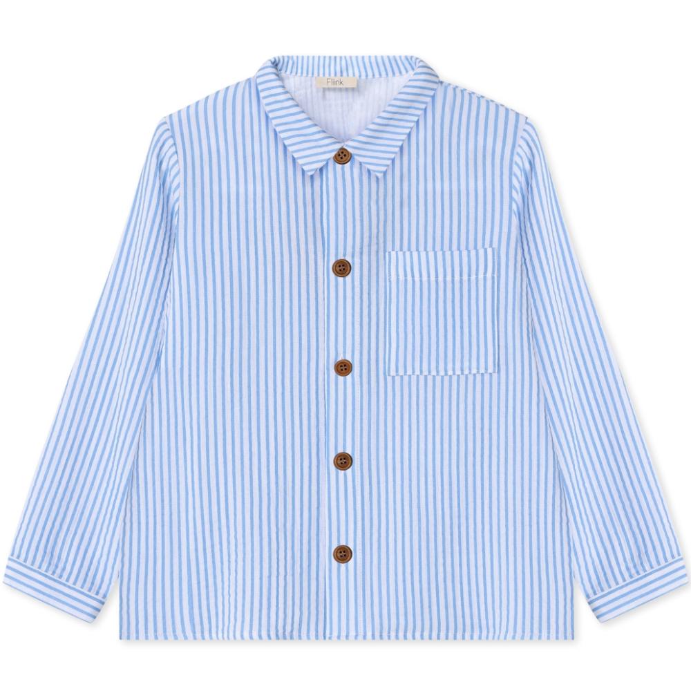 F2044 - CHA CHA LS SHIRT - MARINA STRIBED - Main