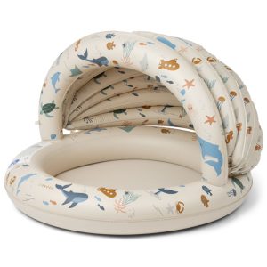 Liewood Hadleia printed canopy pool - sea creature/sandy
