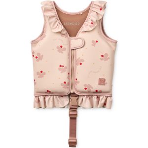 Liewood Dove swim vest w frill - butterfly/apple blossom
