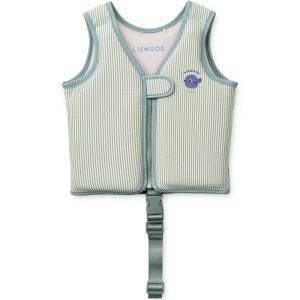 Liewood Dove seersucker swim vest - peppermint/sandy