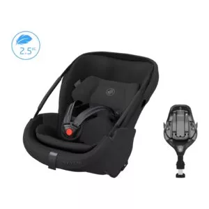 Maxi-Cosi Coral Slide Pro + FamilyFix Slide Pro base – babybilstolpakke Onyx Black