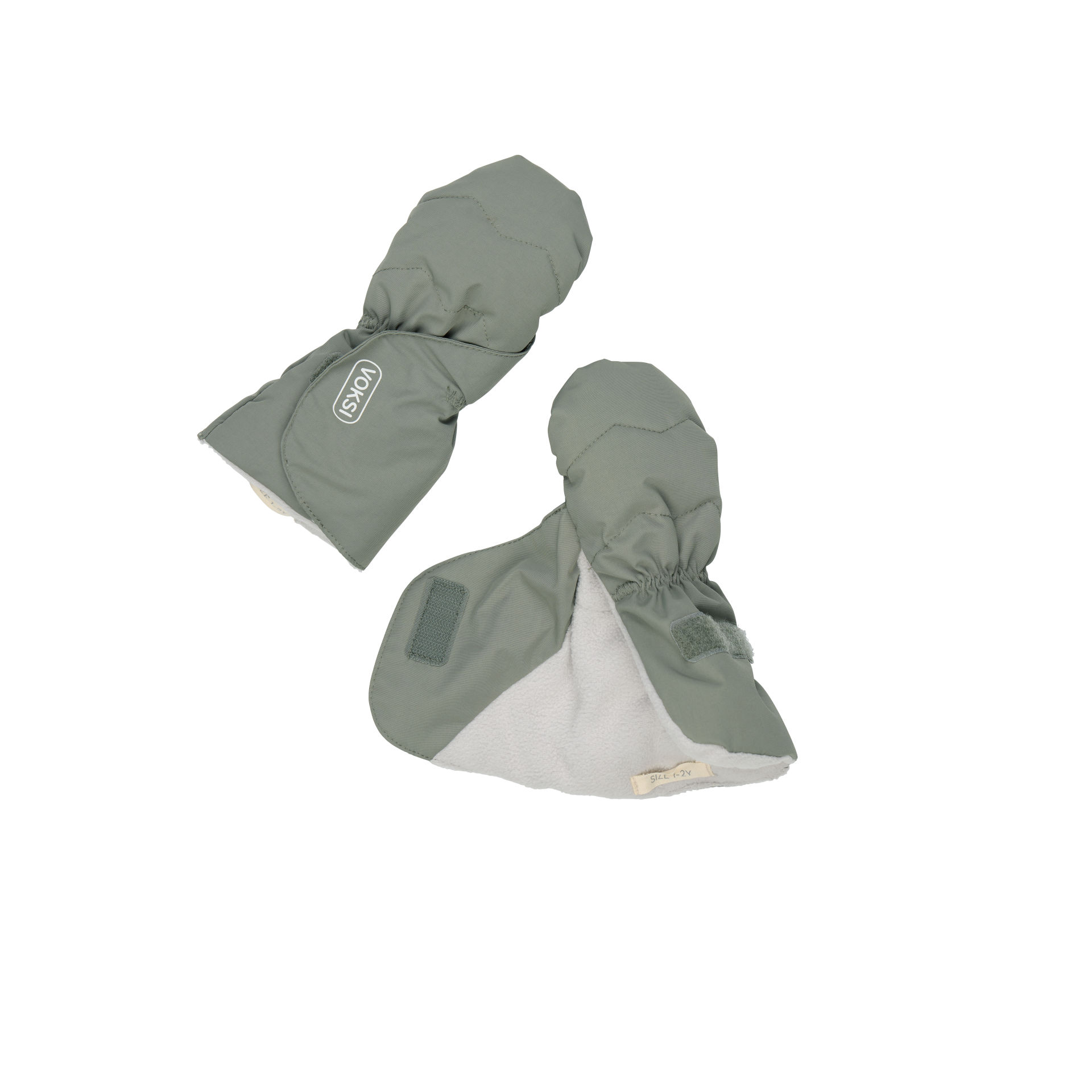 Voksi Baby Mittens - Meadow Green / Light Grey (2026) - Bilde 2