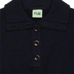 Alternative view of FUB Felted Anorak - dark navy