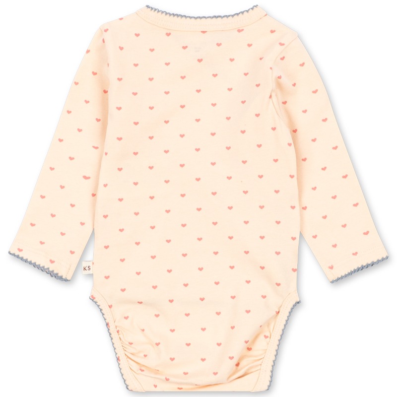 Konges Sløjd basic ls newborn body gots - teddy coeur - Bilde 3
