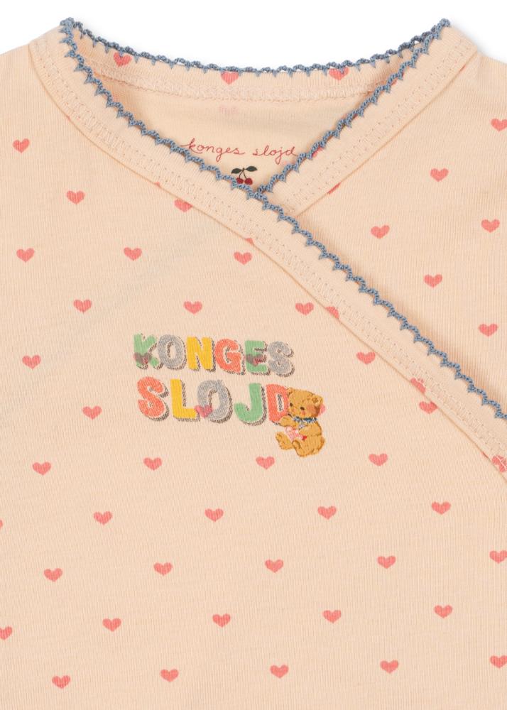 Konges Sløjd basic ls newborn body gots - teddy coeur - Bilde 2