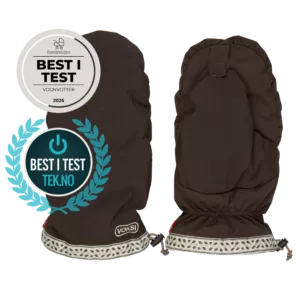 Voksi Stroller Mittens vognvotter i chocolate fra Snow Collection