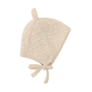 Alternative view of HUTTEliHUT Bonnet Ears Alpaca Wool Knit - Off-white