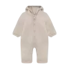 HUTTEliHUT Pram Suit Ears Wool Fleece – Camel Melange
