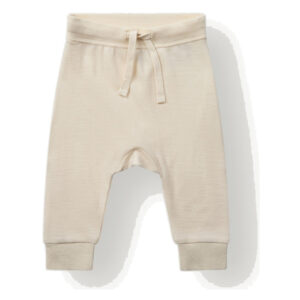 Hust & Claire Gaby joggebukse ull/bambus – Off White