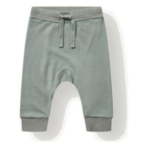 Hust & Claire Gaby joggebukse ull/bambus – Slate Green