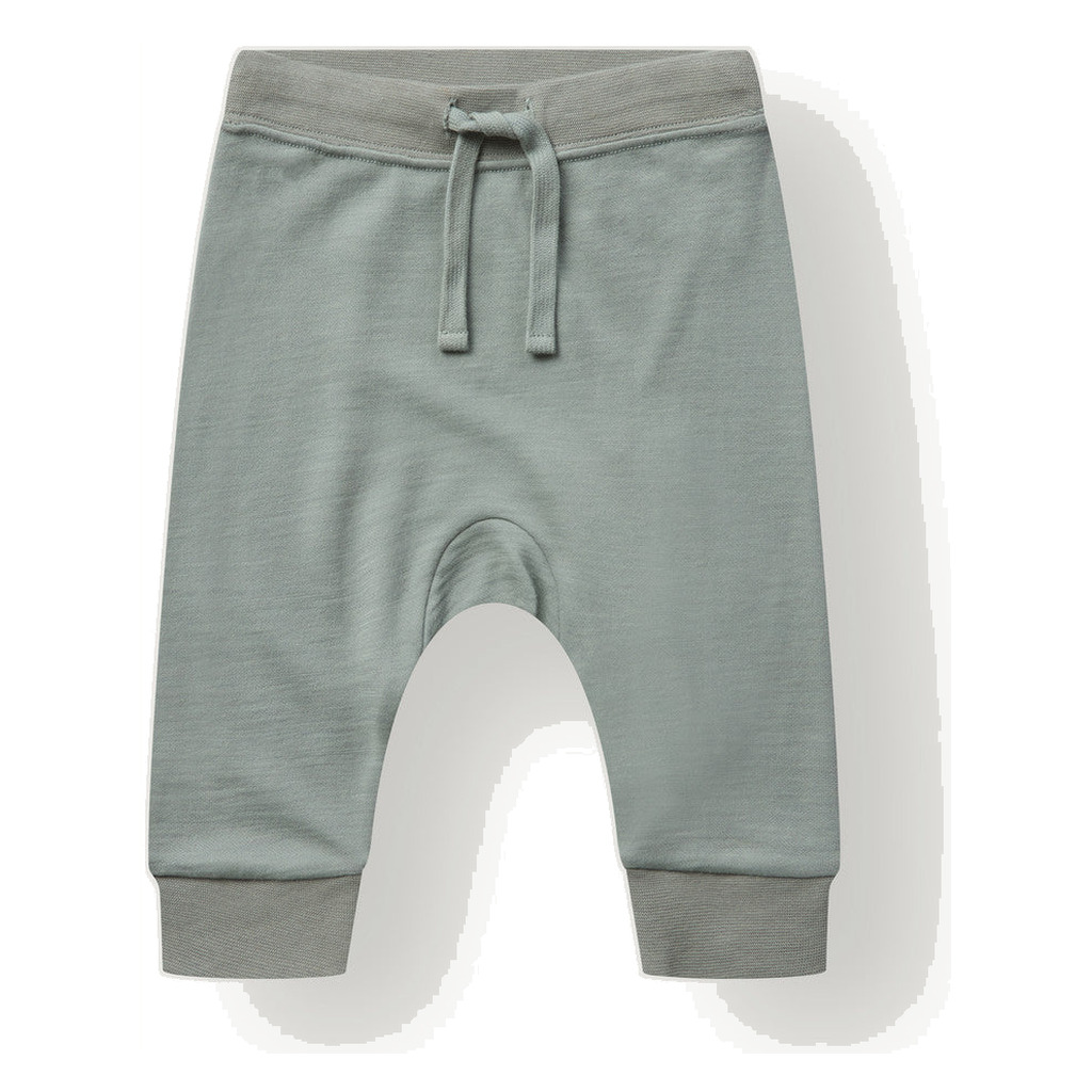 Hust & Claire Gaby joggebukse ull/bambus – Slate Green