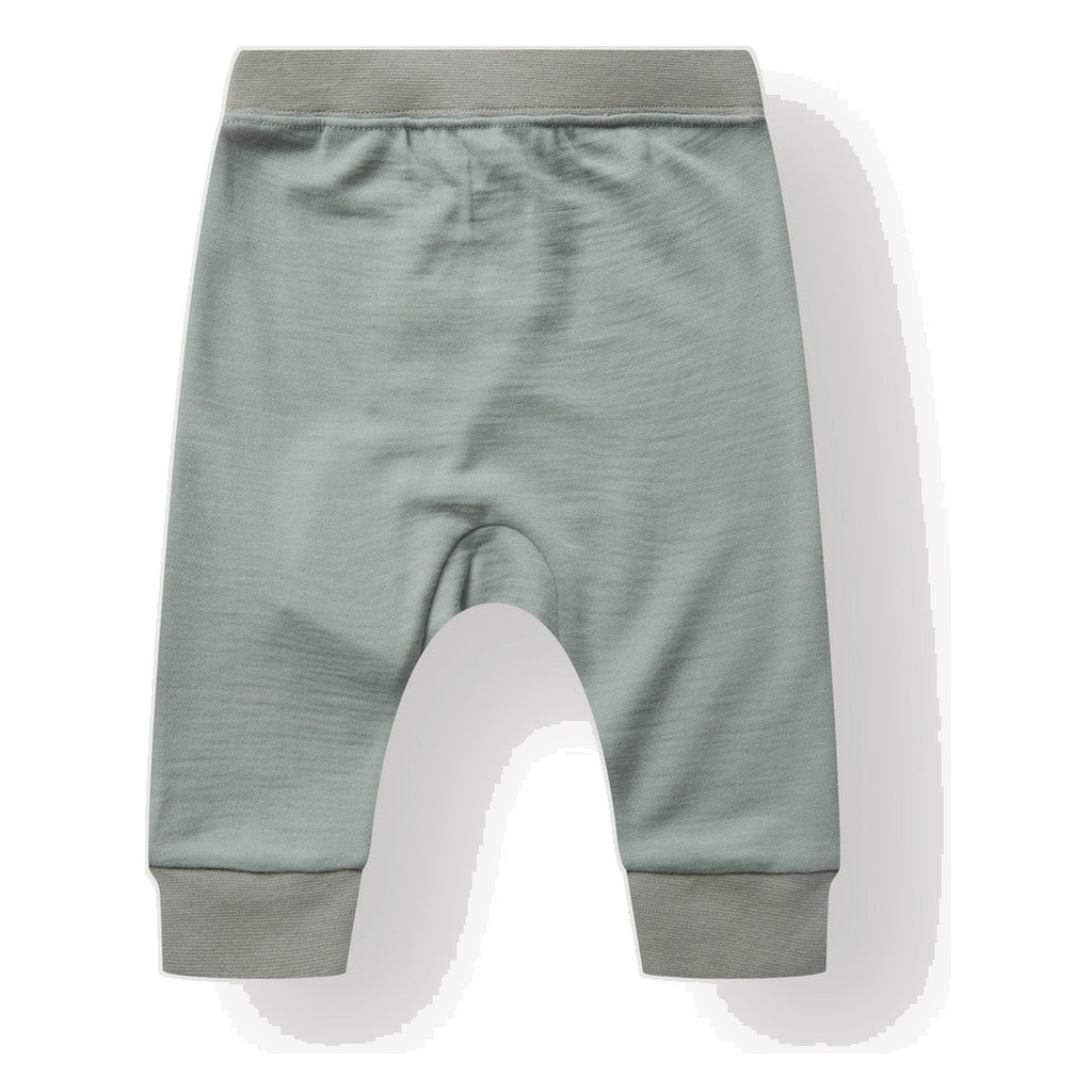 Hust & Claire Gaby joggebukse ull/bambus – Slate Green