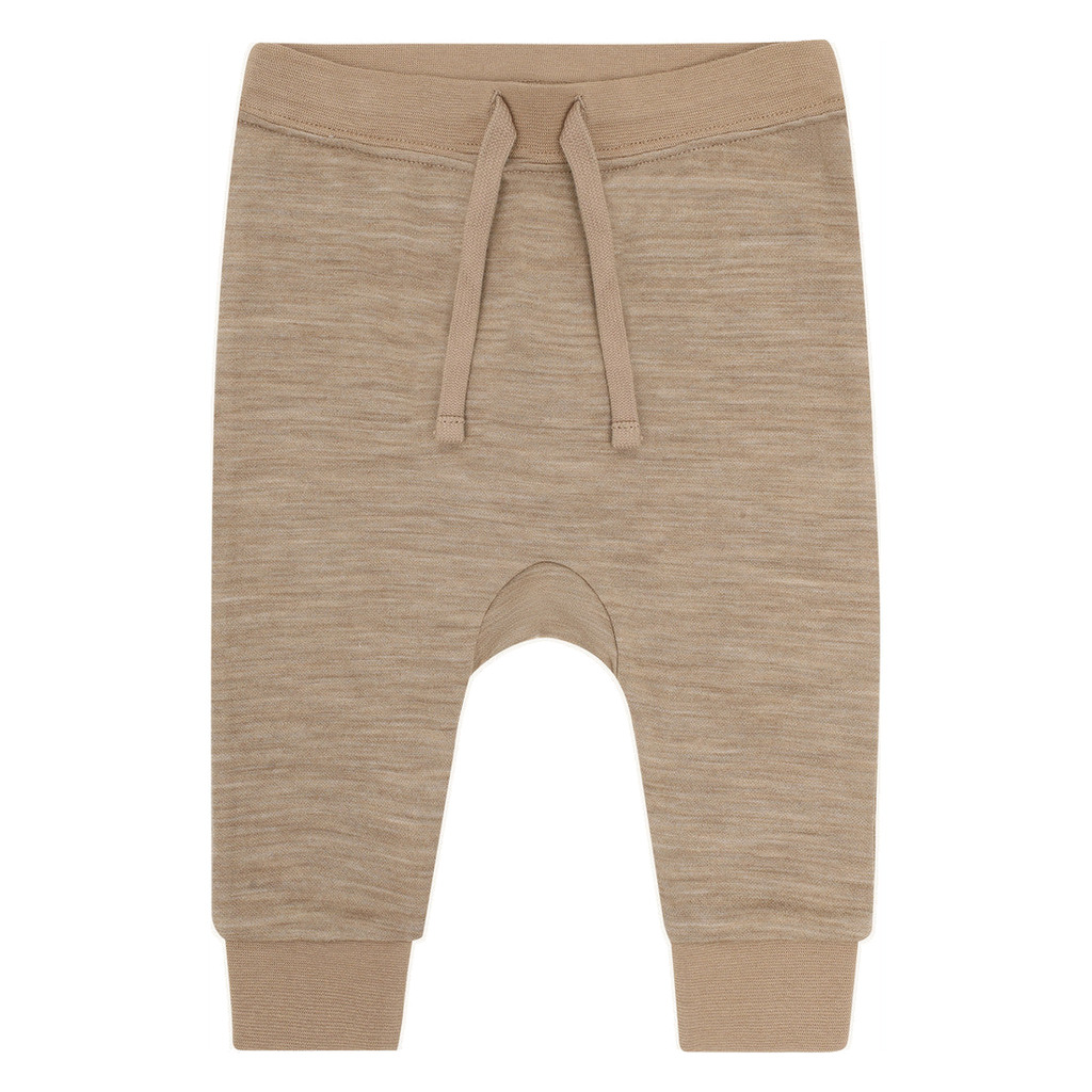 Hust & Claire Gaby joggebukse ull/bambus – Biscuit