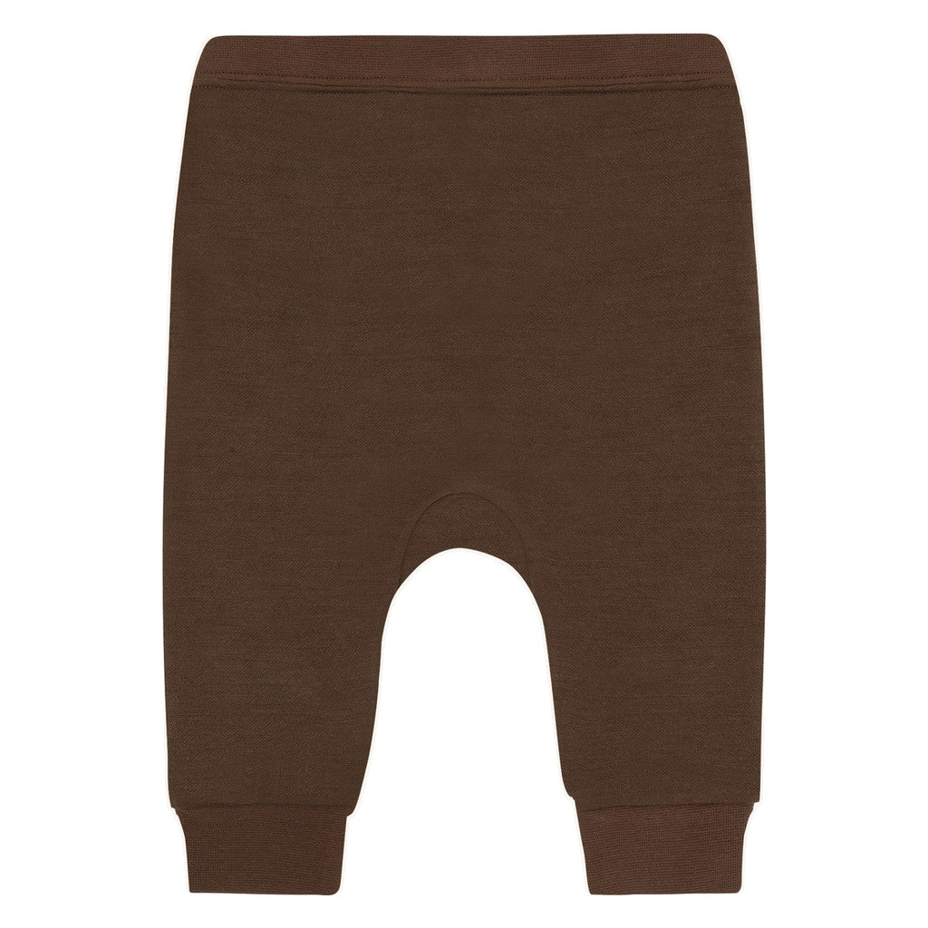Hust & Claire Gaby joggebukse ull/bambus – Chocolate