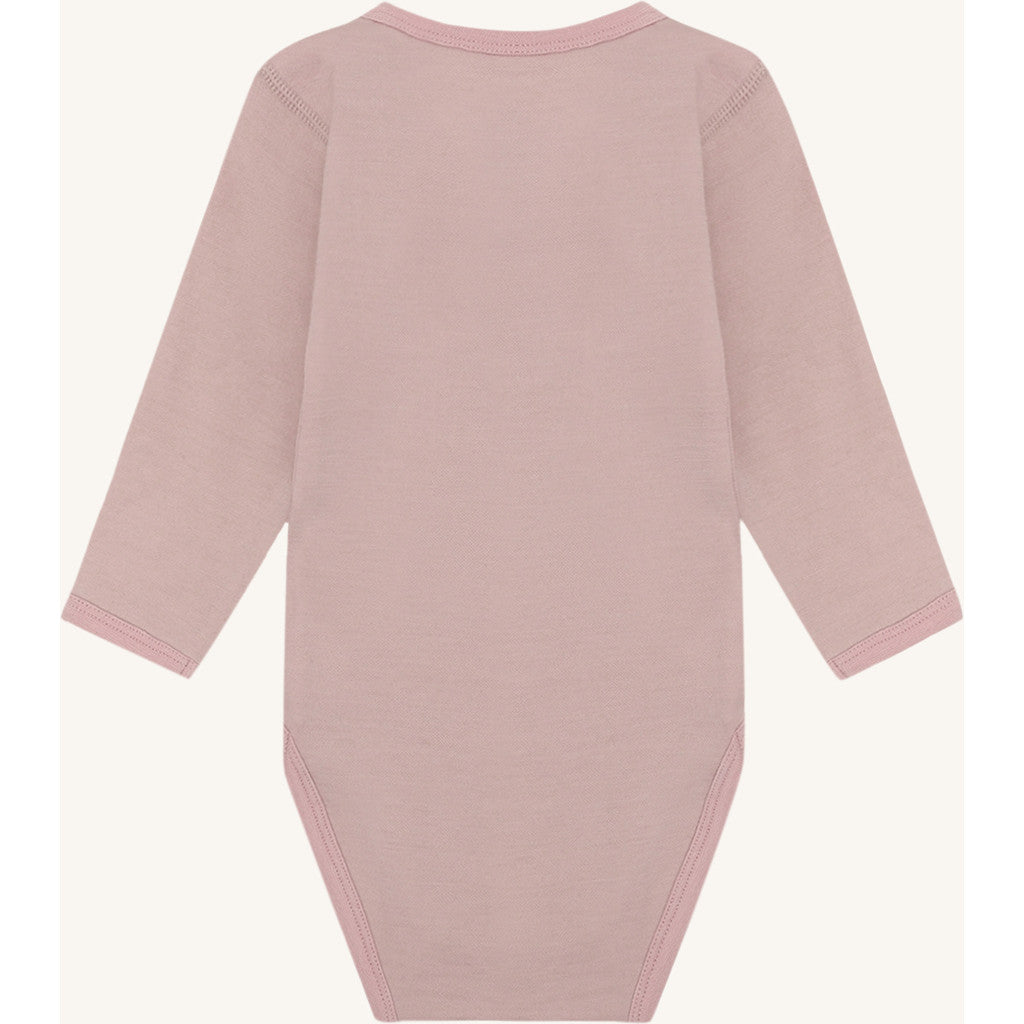 Hust & Claire Baloo Teddy body ull/bambus – Dusty Rose