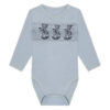 Hust & Claire Baloo Teddy body ull/bambus – Baby Blue