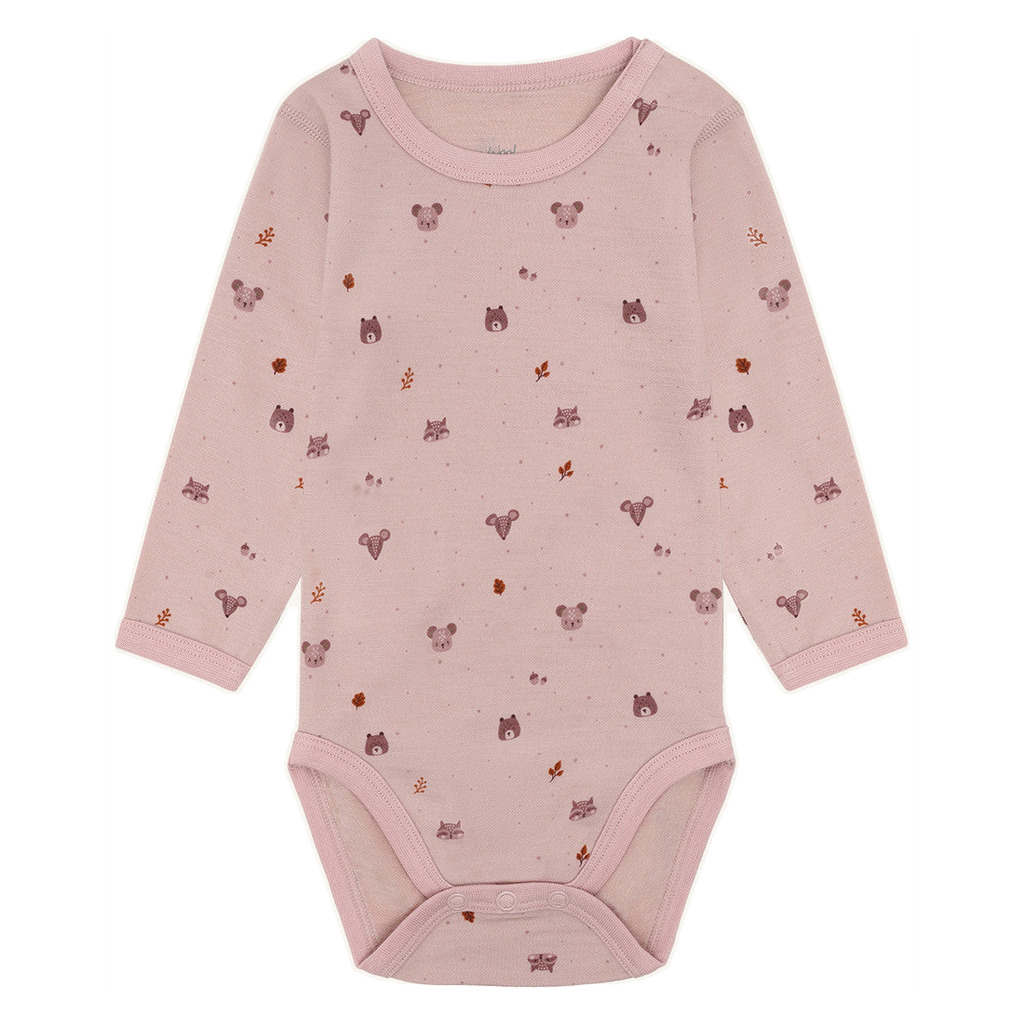 Hust & Claire Baloo Forest body ull/bambus – Dusty Rose