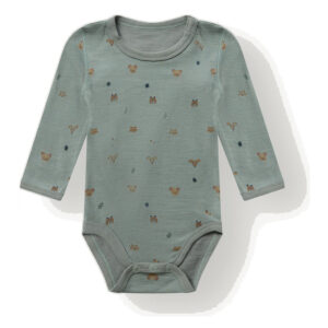 Hust & Claire Baloo Forest body ull/bambus – Slate Green