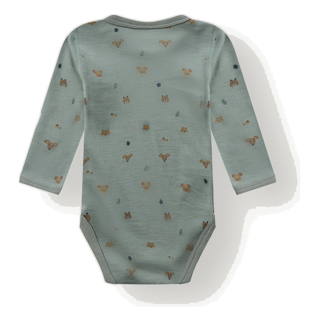 Hust & Claire Baloo Forest body ull/bambus – Slate Green