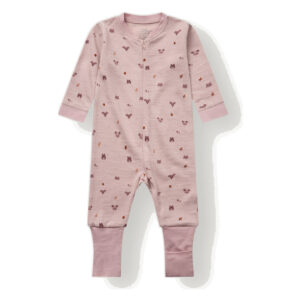Hust & Claire Manu Forest heldress ull/bambus – Dusty Rose
