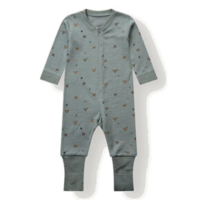 Hust & Claire Manu Forest heldress ull/bambus – Slate Green