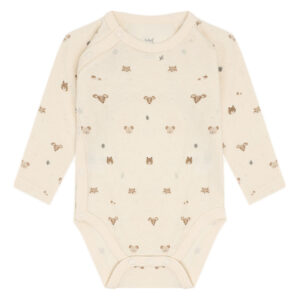 Hust & Claire Baloo Wrap Forest omslagsbody ull/bambus – Off White
