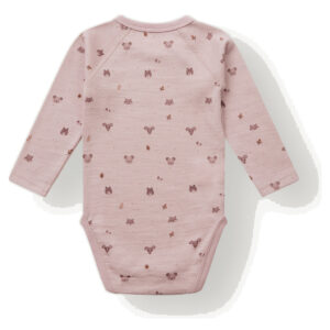 Hust & Claire Baloo Wrap Forest omslagsbody ull/bambus – Dusty Rose