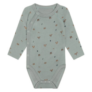 Hust & Claire Baloo Wrap Forest omslagsbody ull/bambus – Slate Green