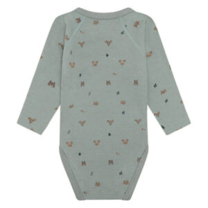 Hust & Claire Baloo Wrap Forest omslagsbody ull/bambus – Slate Green