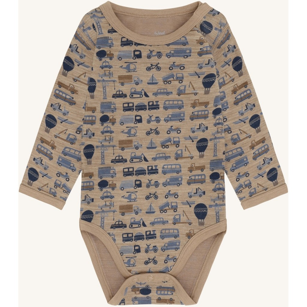 Hust & Claire Baloo Work body ull/bambus – Biscuit