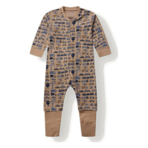 Hust & Claire Manu Zip Work heldress ull/bambus – Biscuit