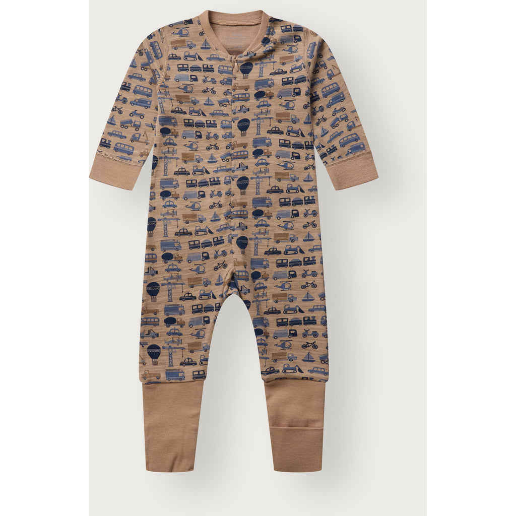 Hust & Claire Manu Zip Work heldress ull/bambus – Biscuit