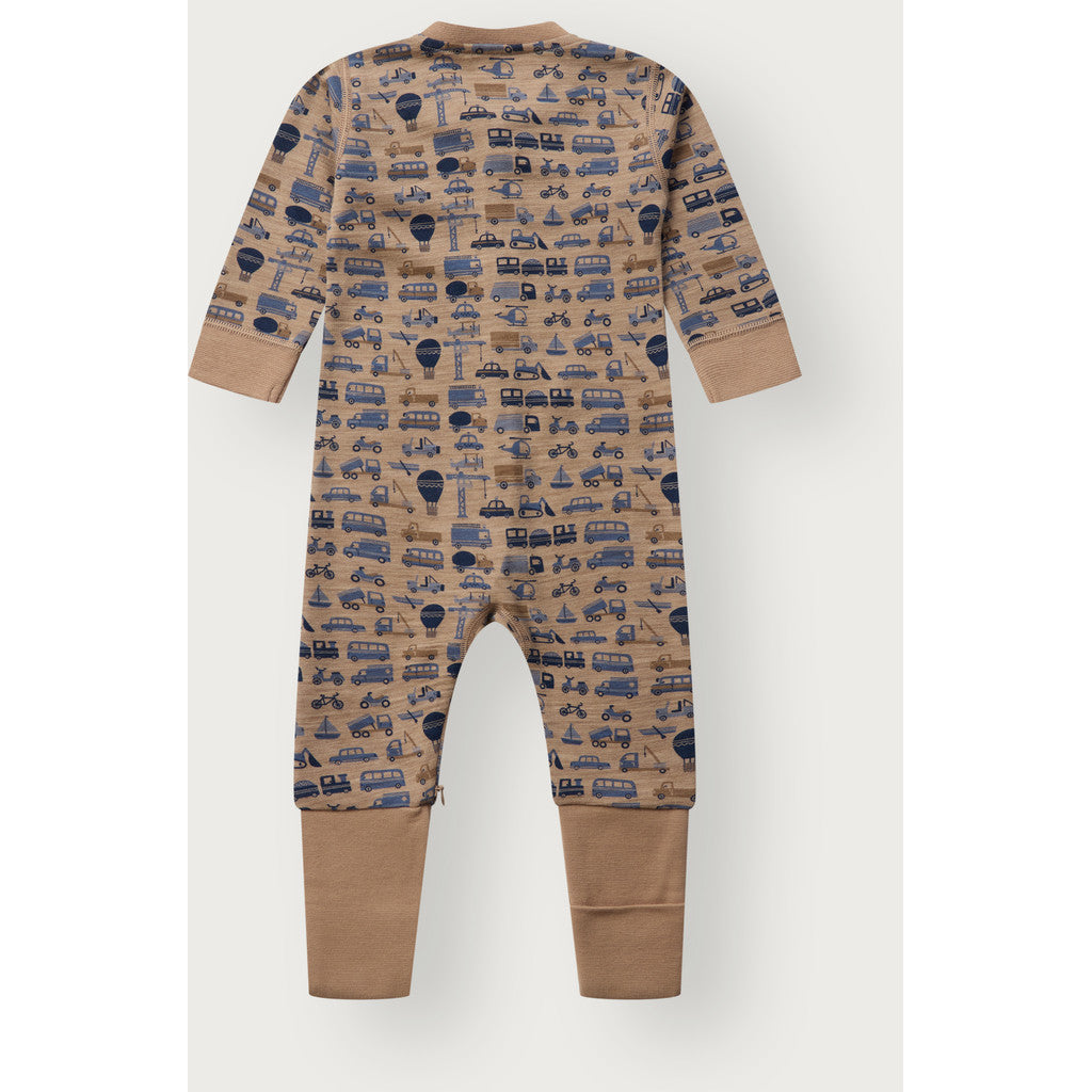 Hust & Claire Manu Zip Work heldress ull/bambus – Biscuit