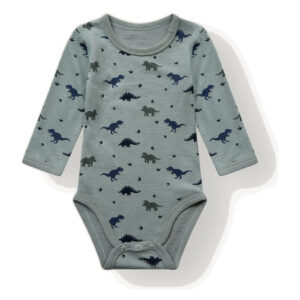 Hust & Claire Baloo Dino body ull/bambus – Slate Green