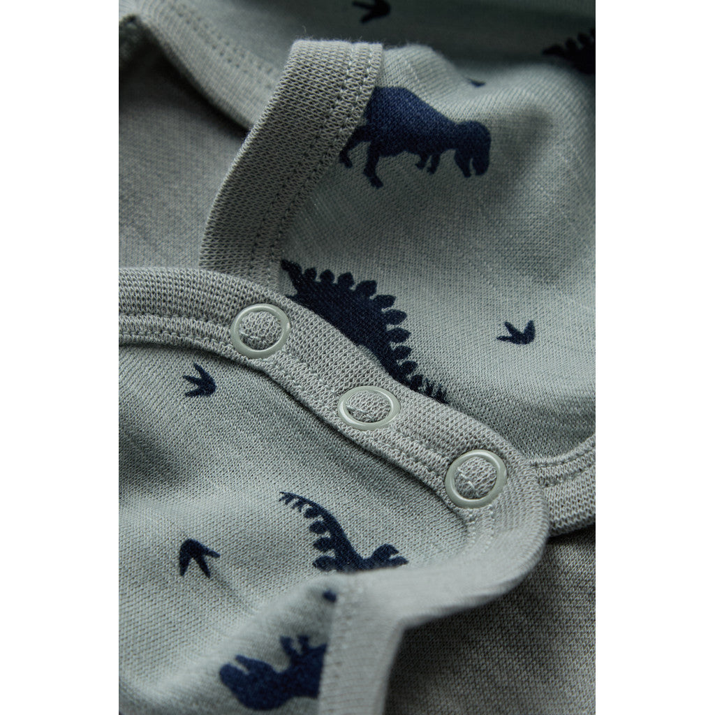Hust & Claire Baloo Dino body ull/bambus – Slate Green