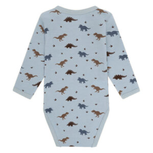 Hust & Claire Baloo Dino body ull/bambus – Baby Blue