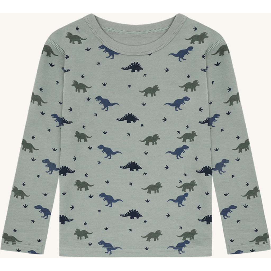 Hust & Claire Abba Dino genser ull/bambus – Slate Green