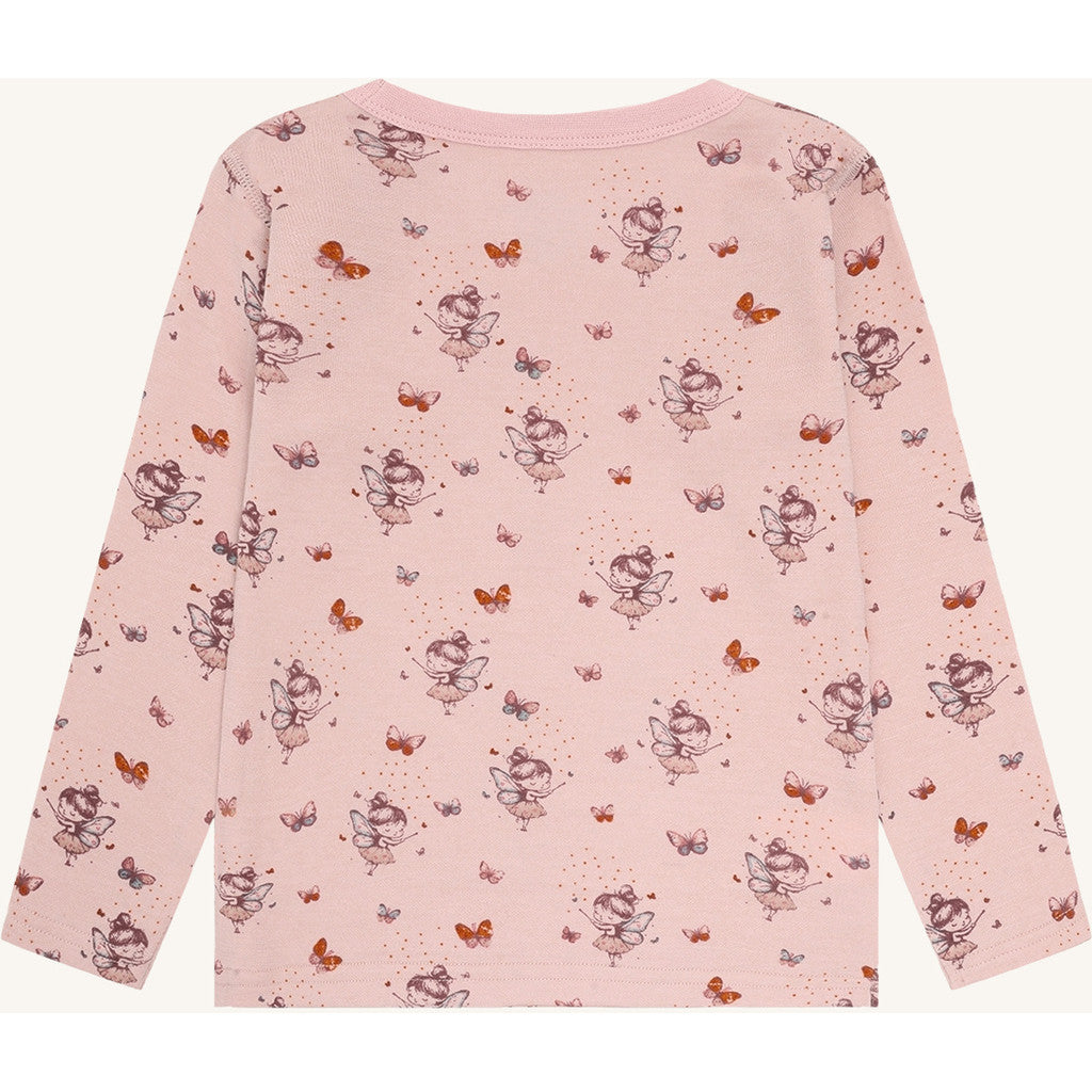 Hust & Claire Abba Fairy genser ull/bambus – Dusty Rose