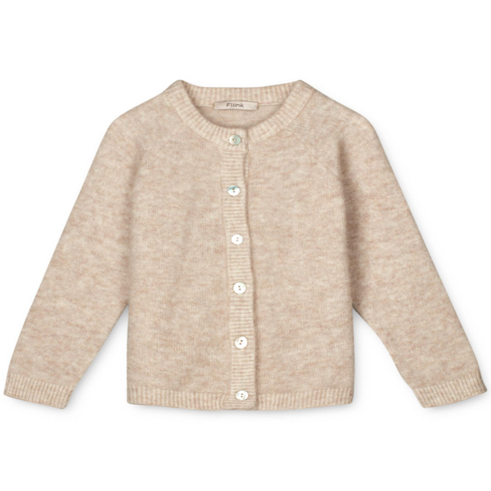 Fliink Star alpaca cardigan - sandshell