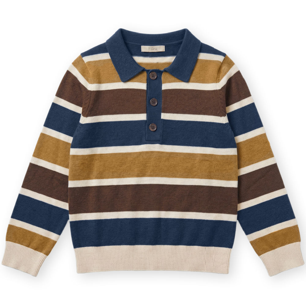 Fliink Benny ls polo - insigna multi