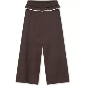 Fliink Fame contrast pant - coffee bean/sandshell