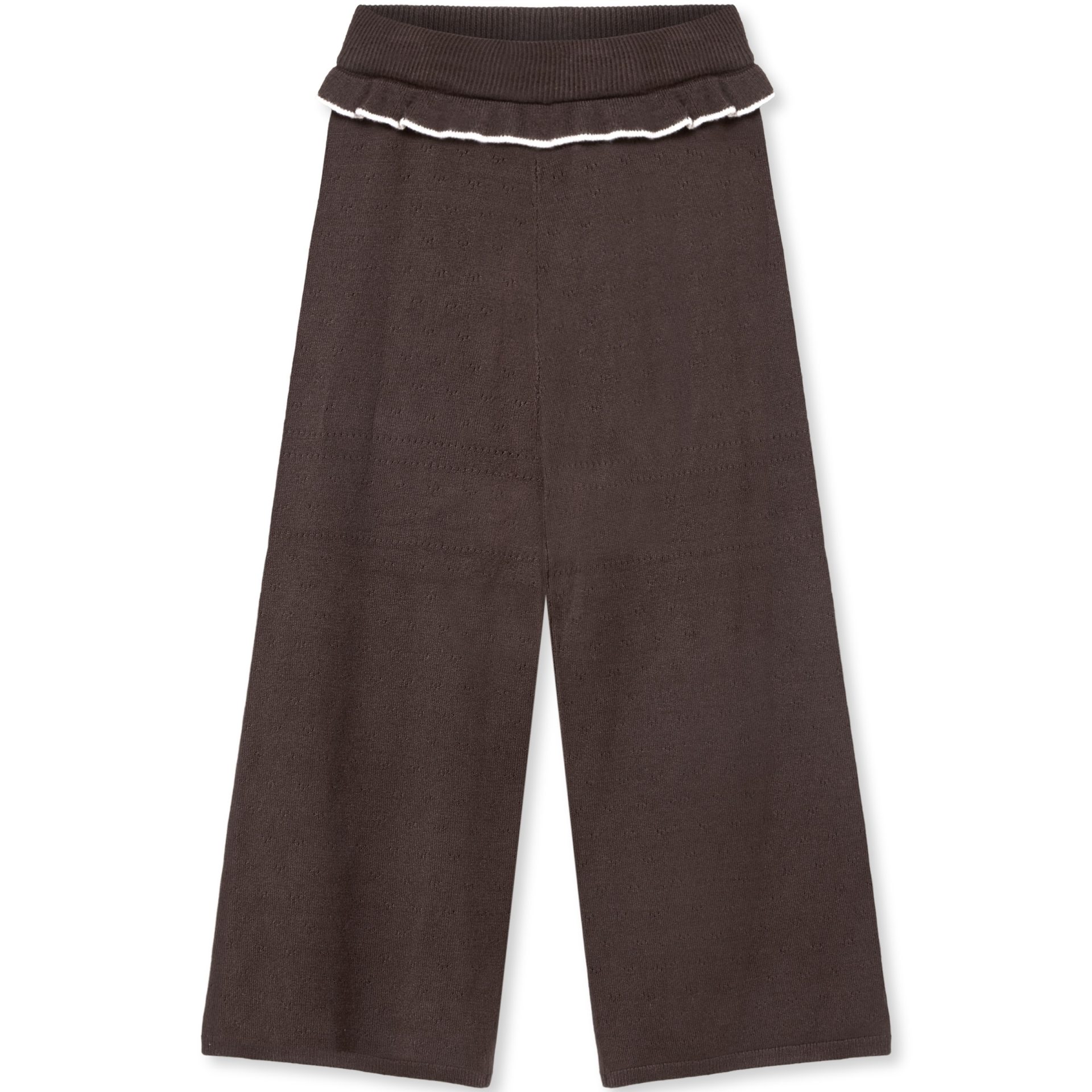 Fliink Fame contrast pant - coffee bean/sandshell