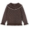 Fliink Fame contrast blouse – coffee bean/sandshell