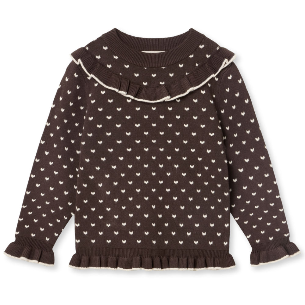 Fliink Fame contrast blouse - coffee bean/sandshell