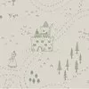 Stokke formsydd laken 60 x 80 cm - sage green map